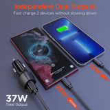 HyperGear SpeedBoost 25W USB-C PD + 12W USB Fast Car Charger with PPS