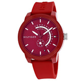 Tommy Hilfiger Men's Classic Red Dial Watch - 1791480 by Balec Group