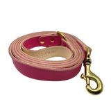 Plain Leather Dog Leashes by Bonne et Filou