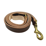 Plain Leather Dog Leashes by Bonne et Filou