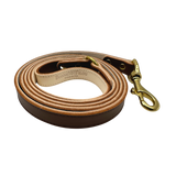 Plain Leather Dog Leashes by Bonne et Filou