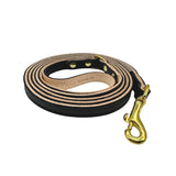 Plain Leather Dog Leashes by Bonne et Filou