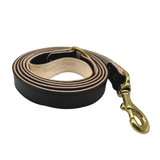 Plain Leather Dog Leashes by Bonne et Filou