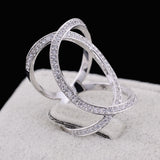XOXO Diamond Crystal Rings in Rose Gold and Silver Tones