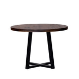 Rustic Distressed Solid Wood Round Dining Table by Couch.com