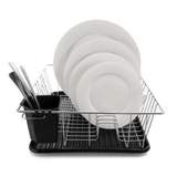 Better Chef 16" Chrome-Plated Metal Dish Rack with Drain Tray