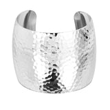 2 Inch Xl Domed Hammered Cuff by eklexic