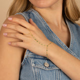 Colored CZ Station Hand Chain by By Adina Eden