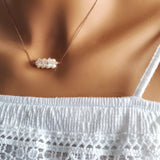 14K Rose Gold Swarovski Crystal Barrel Necklace Handmade- Super Sparkly by Alexa Martha Designs