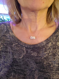 14K Rose Gold Filled Super Sparkly Pastel Crystal Barrel Necklaces by Alexa Martha Designs