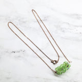 14K Rose Gold Filled Super Sparkly Pastel Crystal Barrel Necklaces by Alexa Martha Designs