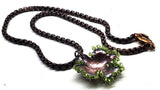 Copper Sculpted Shamrock Necklace - Only One by Alexa Martha Designs