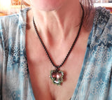 Copper Sculpted Shamrock Necklace - Only One by Alexa Martha Designs