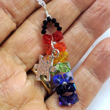 Wire Woven Rainbow Autism Puzzle Piece Bar Necklace-2024 Limited Edition by Alexa Martha Designs