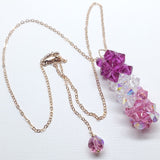 14 K Rose Gold Fill Super Sparkly Mom Crystal Pillar Pendant Necklace by Alexa Martha Designs
