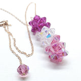 14 K Rose Gold Fill Super Sparkly Mom Crystal Pillar Pendant Necklace by Alexa Martha Designs