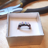 Copper Multi Wire Wrapped Super Sparkly Bling Ring by Alexa Martha Designs