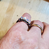 Copper Multi Wire Wrapped Super Sparkly Bling Ring by Alexa Martha Designs