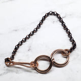 Copper Double Infinity Chain Bracelet by Alexa Martha Designs