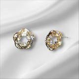 Five Star Stud Earrings a Good Luck Charm in Gold Silver and Rose Gold