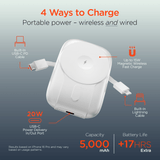 HyperGear Mag Grip Go 5000mAh Wireless Power Bank