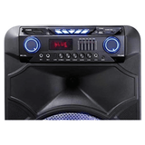 Norcent 15" Portable Bluetooth Speaker System with Sound-Activated LED Lights