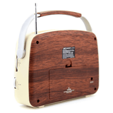 Emerson Portable Retro Radio with Built-In Rechargeable Battery and Memory Set