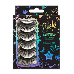 Rude Essential Faux Mink 3D Lashes 5 Multi-Pack - Outspoken