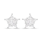 0.60 Carat Genuine White Diamond 18K White Gold Earrings (F-G Color, VS Clarity)