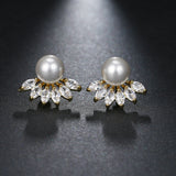 Pearls and Petals Stud Earrings