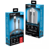 Xyst Charge and Sync USB to Micro USB Flat Cable 4Ft
