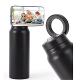 Aquaala Stick and Swivel Magnetic Cap Phone Holder Water Bottle
