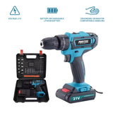Power Tool Bundle: 21V Cordless Drill & Rechargeable Electric Screwdriver (47-Piece Set)