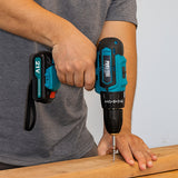 All-in-One Home Project Powerhouse: Pursonic 21V Cordless Drill, Handy Solutions 39-Piece Tool Kit, and Ultra Bright Flashlight