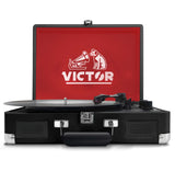 Victor Metro Dual Bluetooth Suitcase 3-Speed Turntable