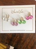 Gold Drop Gem Earring by Short & Suite