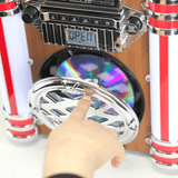 Victor Broadway II Desktop CD Jukebox with Multi-Color LED Lighting and FM Radio