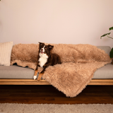 PupProtector™ Luxe Waterproof Faux Fur Blanket - Plush Sheep Tan