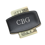Black Leather Money Clip by Creative Gifts