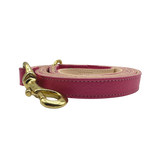 Plain Leather Dog Leashes by Bonne et Filou