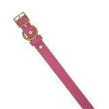Plain Leather Dog Collar by Bonne et Filou