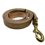 Croc Leather Dog Leashes by Bonne et Filou