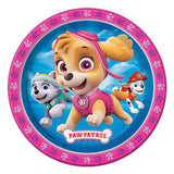 Paw Patrol Plates - Pink [ 8 Per Pack]