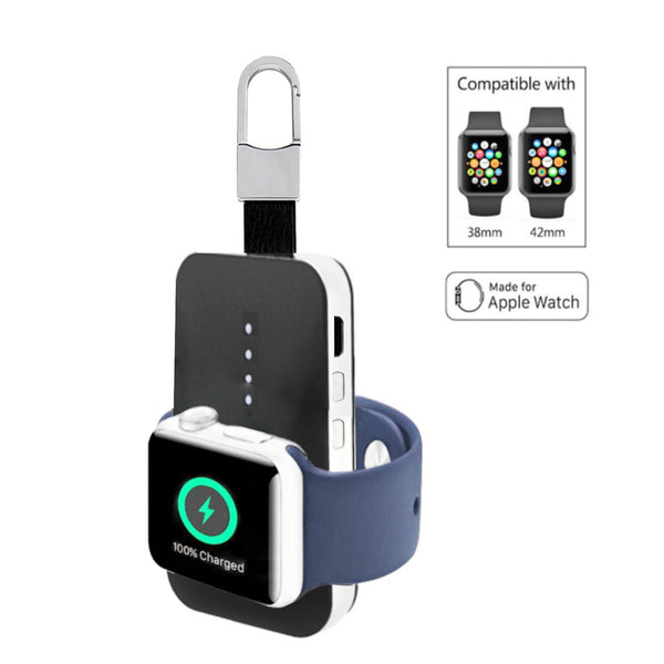 Apple Watch Wireless Charger Power Bank On Key Chain by VistaShops