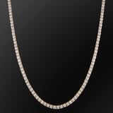 3/4/5mm Tennis Chain 14K Gold Plated 