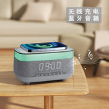 Sound Waves Audio LED Alarm Clock Bluetooth Speaker and Wireless Charger