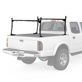 1Pair Extendable Truck Ladder Rack Non-Drilling Pick-up Truck Bed Utility Rack Adjustable Steel Truck Rack with 800LBS Capacity for 47.2-72.8in Wide T