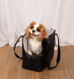 PupTote™ 3-in-1 Faux Leather Dog Carrier Bag - Black