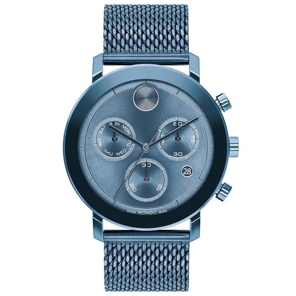 Movado Men's Bold Blue Dial Watch - 3600809 by Balec Group