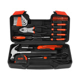 All-in-One Home Project Powerhouse: Pursonic 21V Cordless Drill, Handy Solutions 39-Piece Tool Kit, and Ultra Bright Flashlight